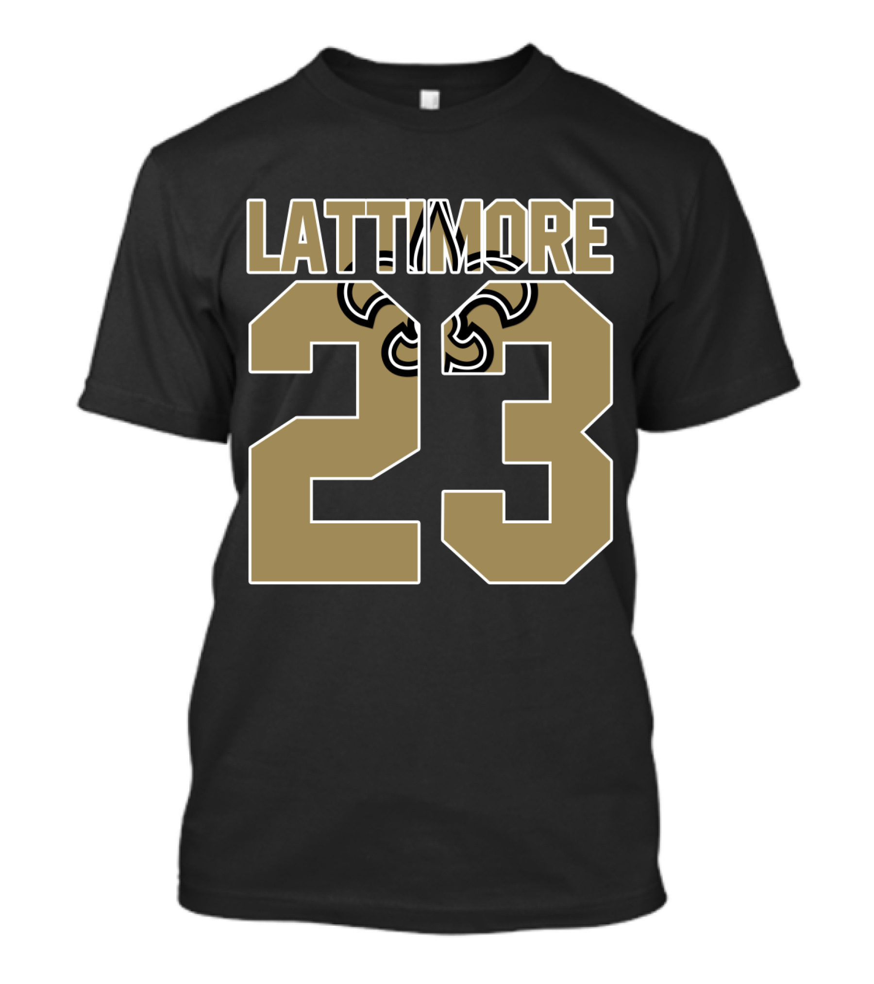 New Orleans Saints Marshon Lattimore 23 Fleur-De-Lis Player Jersey T-Shirt
