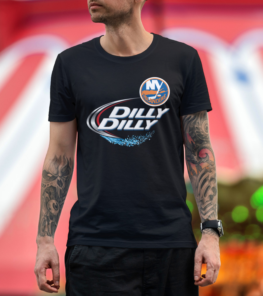 New York Islanders Dilly Dilly NHF Fan Logo Splash T-Shirt