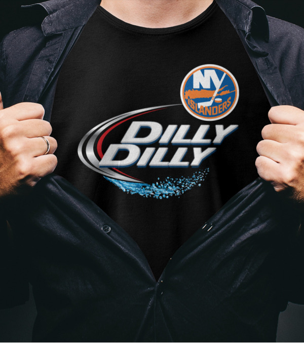 New York Islanders Dilly Dilly NHF Fan Logo Splash T-Shirt