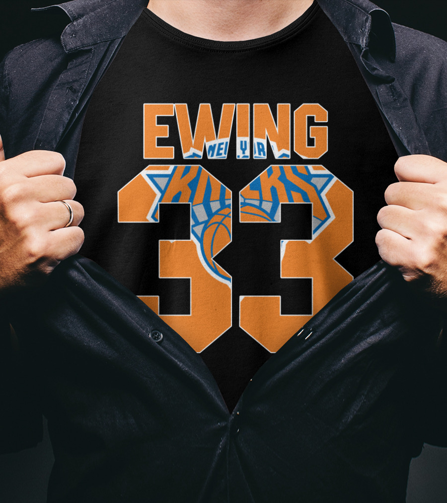 Ewing 33 New York Knicks Patrick Nba T-Shirt