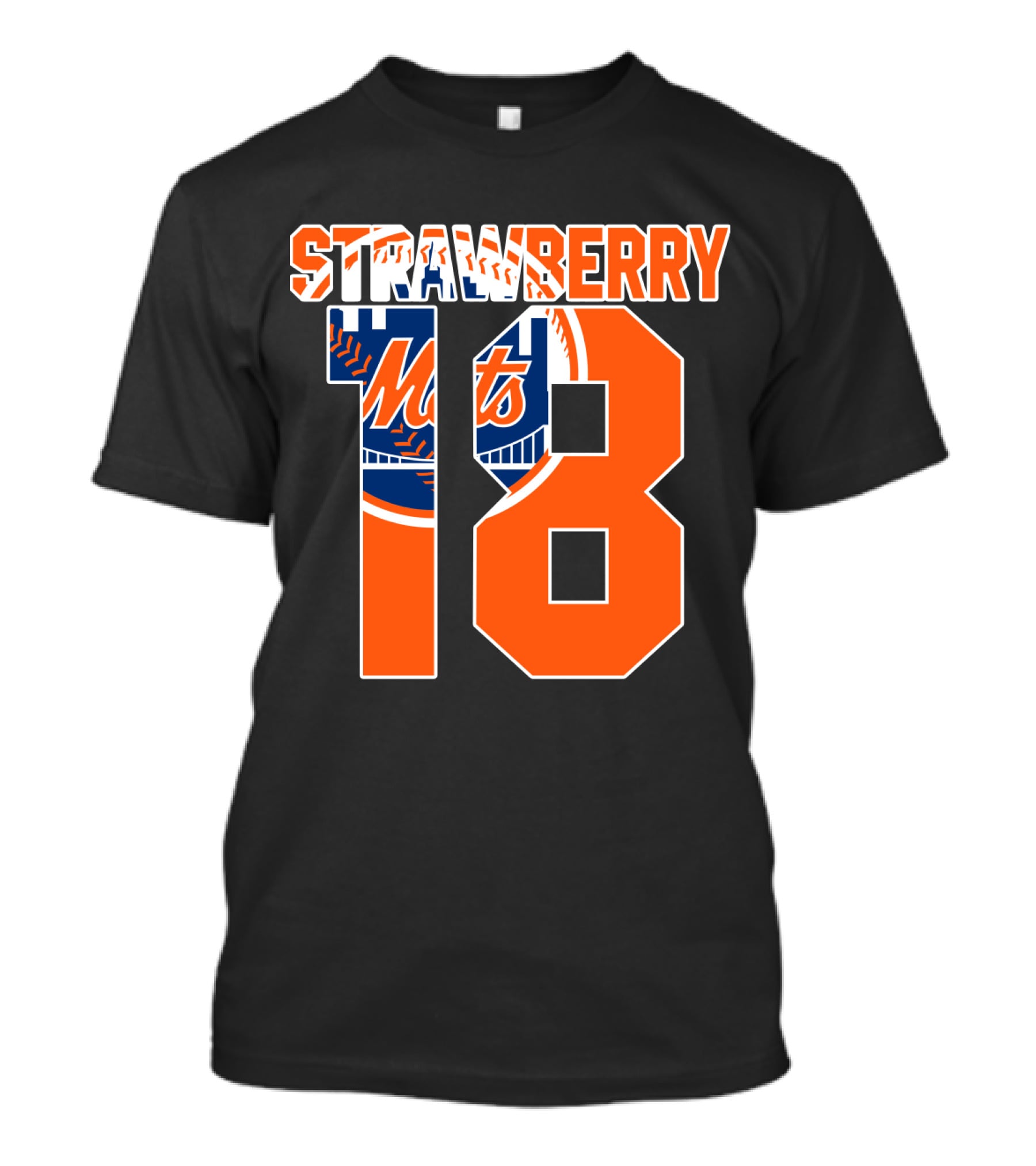 New York Mets Darryl Strawberry 18 Mets T-Shirt