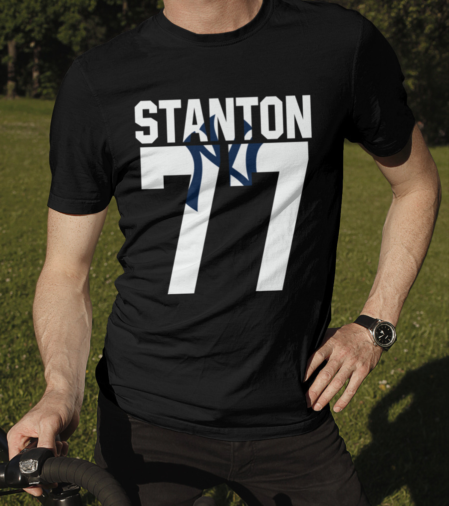 Stanton 77 New York Yankees Number T-Shirt