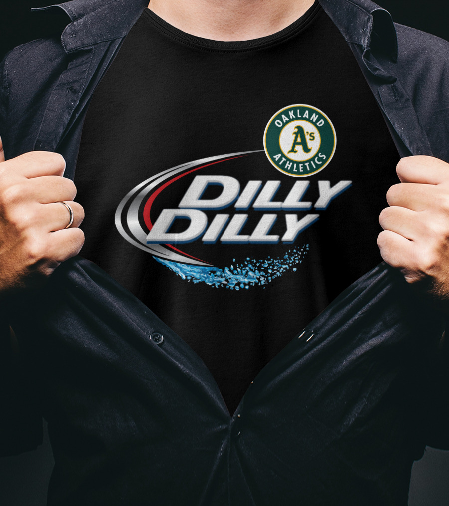 Oakland Athletics Dilly Dilly Fast Splash Logo T-Shirt