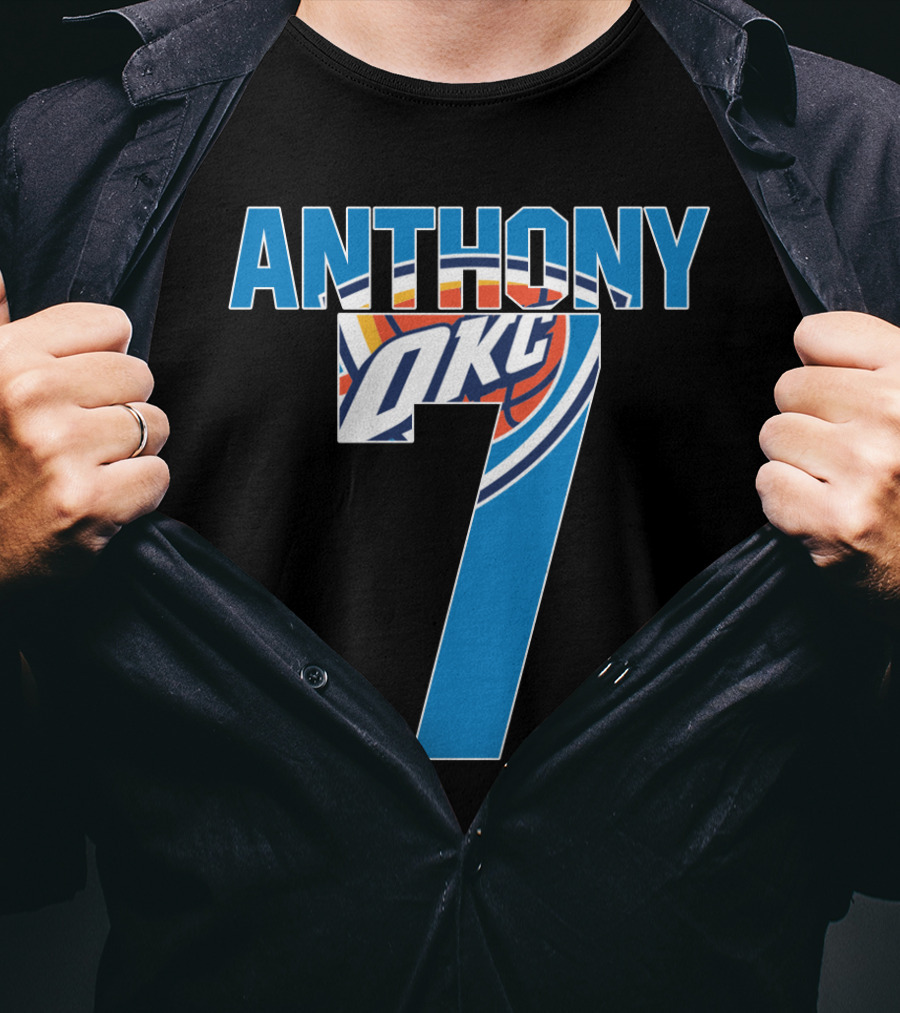 Oklahoma City Thunder Carmelo Anthony 7 Nba Okc T-Shirt