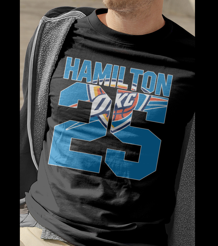 Oklahoma City Thunder Hamilton 25 Okc Nba T-Shirt