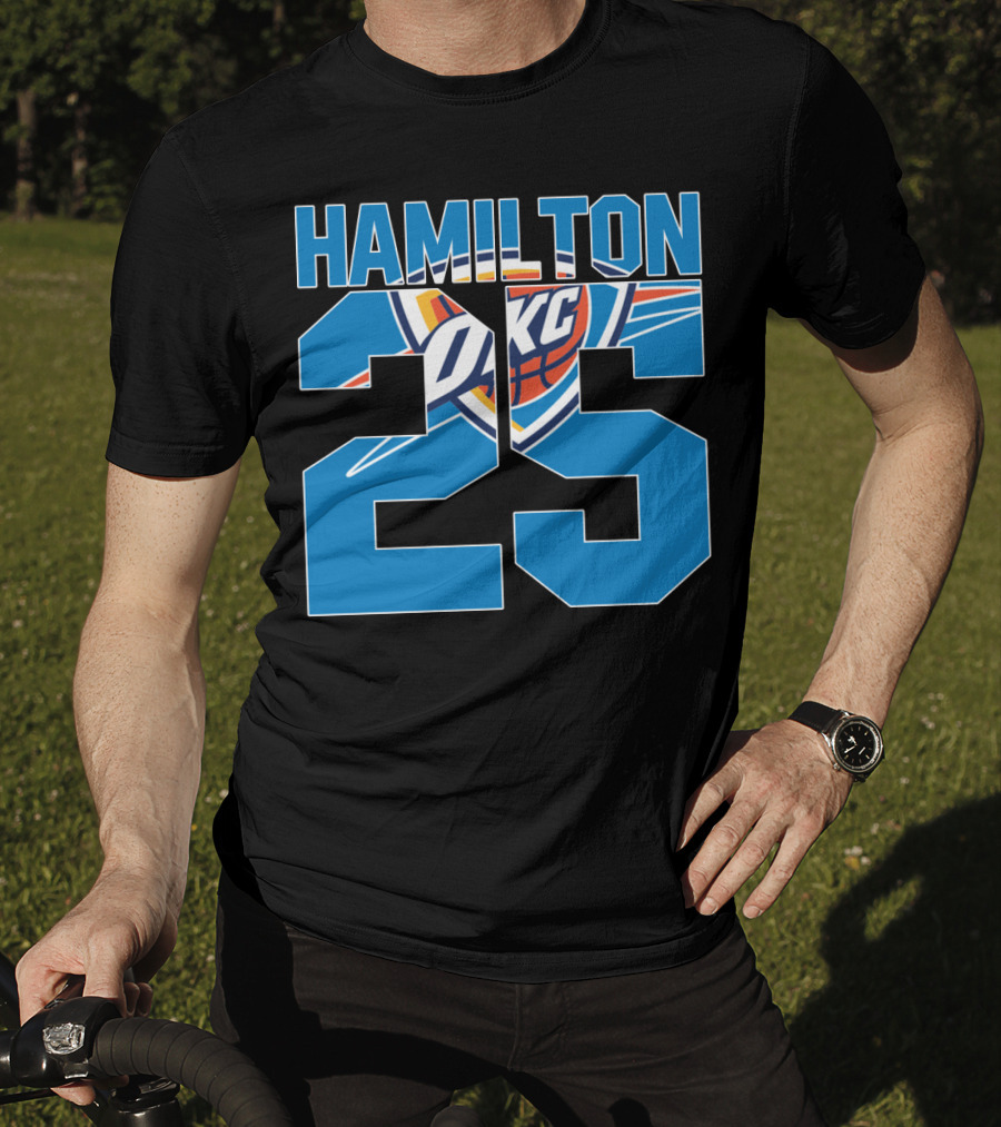 Oklahoma City Thunder Hamilton 25 Okc Nba T-Shirt