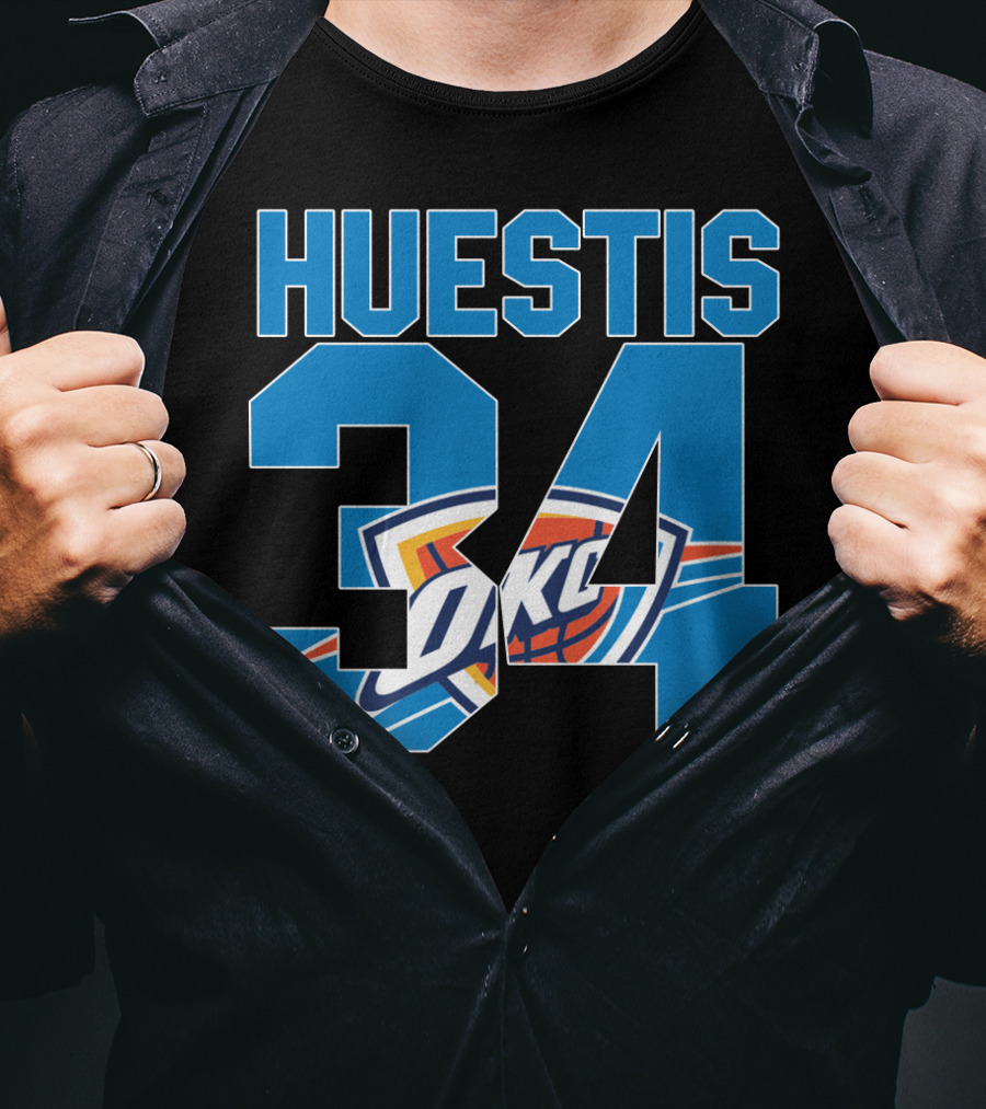 Huestis 34 Okc Oklahoma City Thunder Nba T-Shirt