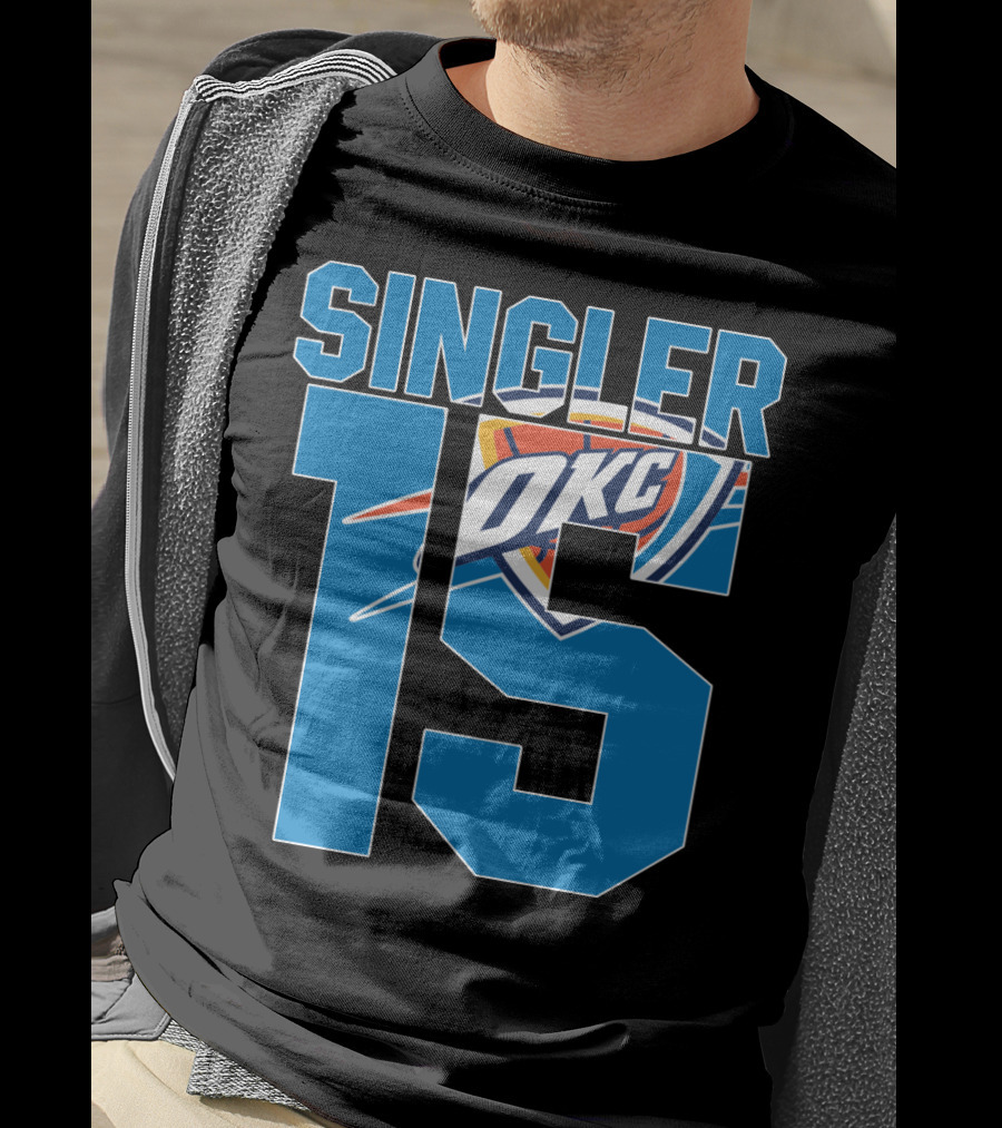 Singler 15 Okc Thunder Nba T-Shirt