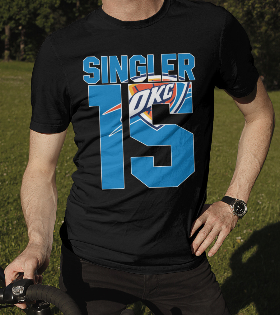 Singler 15 Okc Thunder Nba T-Shirt