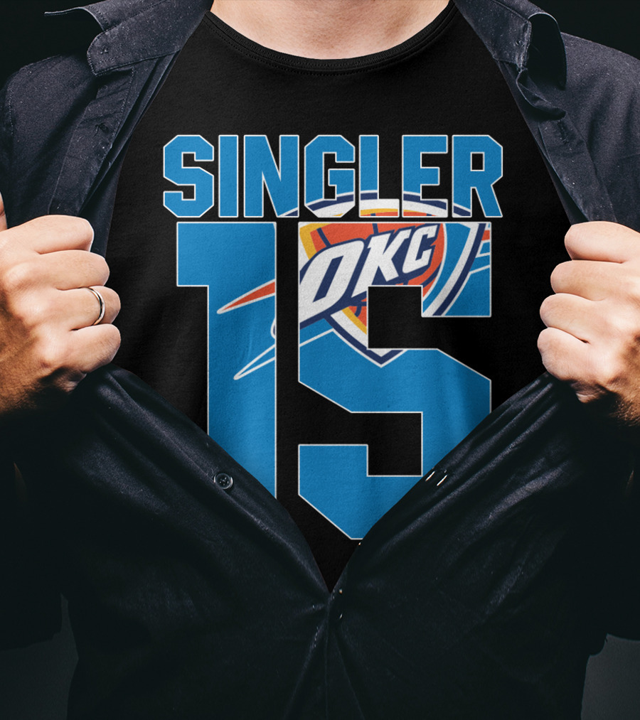 Singler 15 Okc Thunder Nba T-Shirt