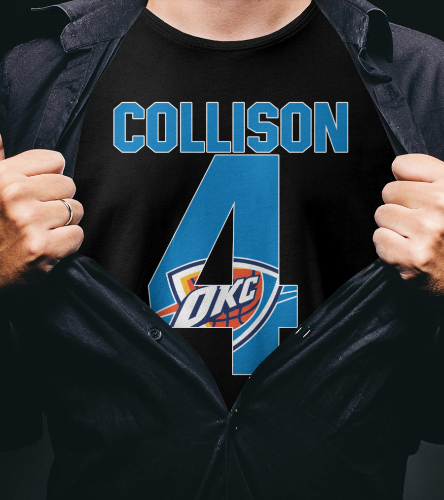 Collison 4 Okc Thunder Nba T-Shirt
