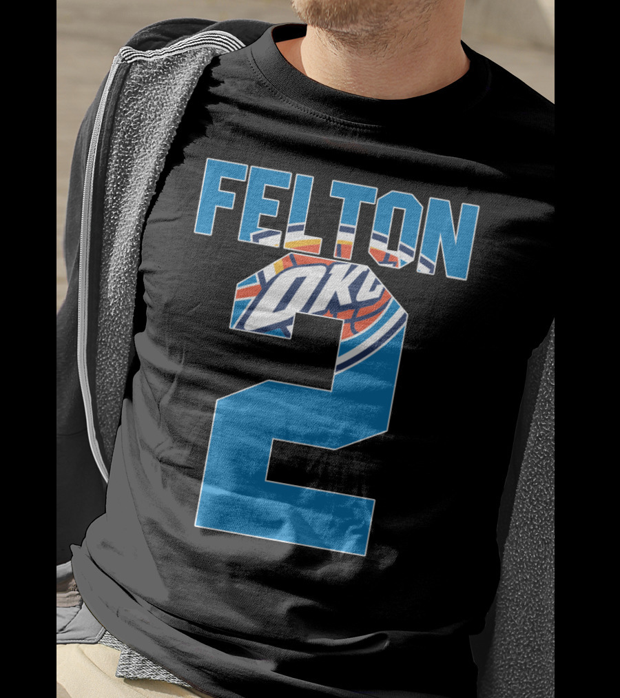 Oklahoma City Thunder Raymond Felton 2 Nba Okc Basketball T-Shirt