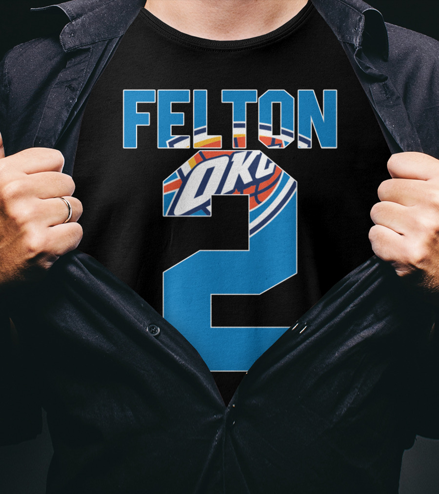 Oklahoma City Thunder Raymond Felton 2 Nba Okc Basketball T-Shirt