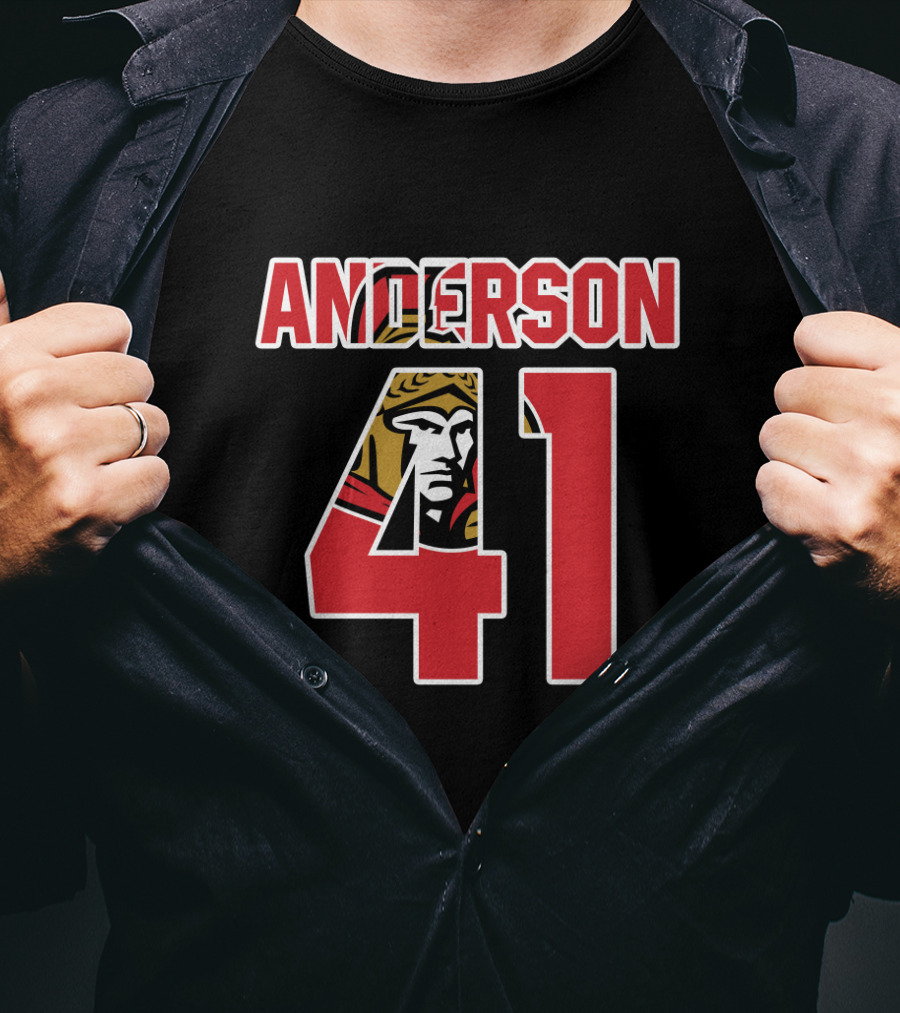 Ottawa Senators Craig Anderson 41 NHL Hockey T-Shirt