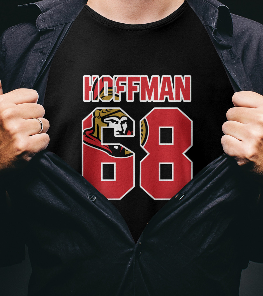 Ottawa Senators Mike Hoffman 68 NHL Hockey Player T-Shirt