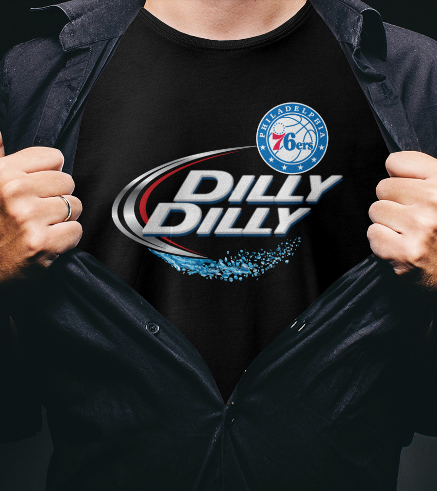 Philadelphia 76ers Dilly Dilly Splash Fans T-Shirt