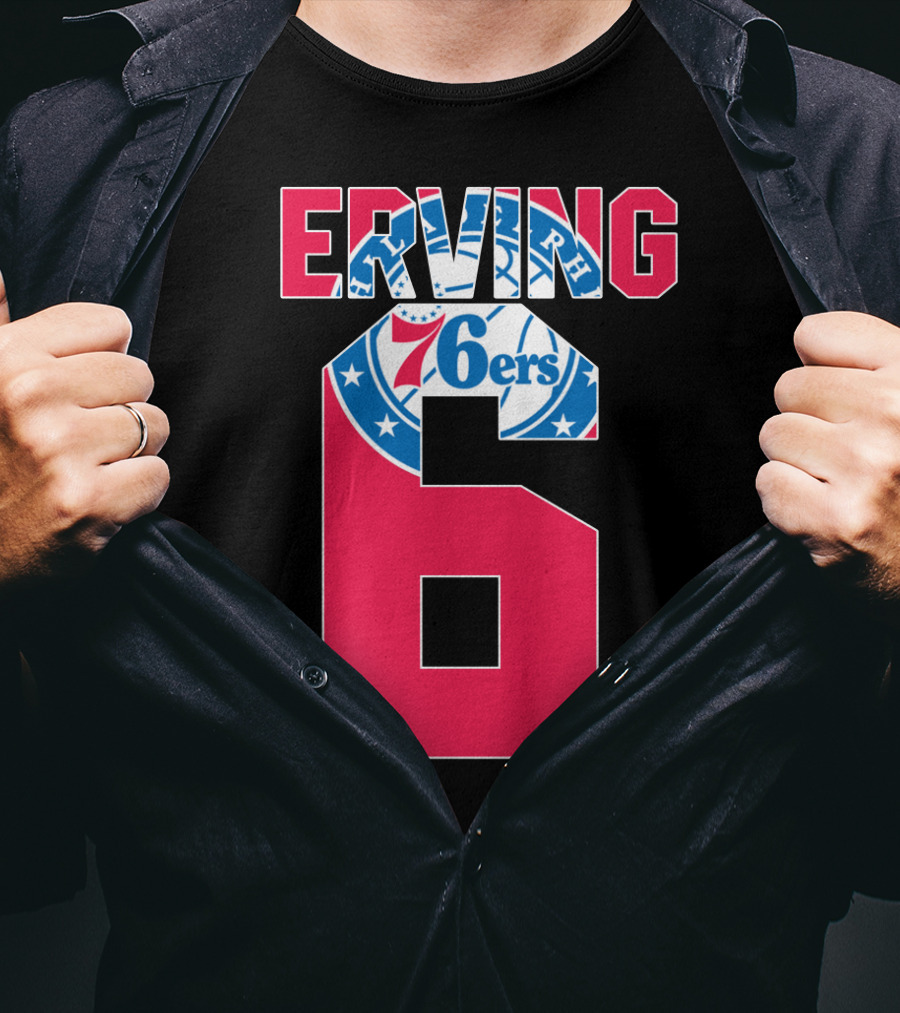 Philadelphia 76ers Erving 6 Nba T-Shirt