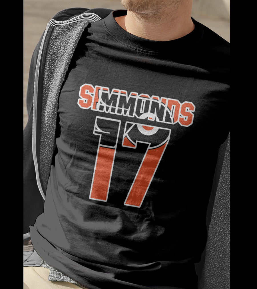 Philadelphia Flyers Wayne Simmonds Number 17 NHL T-Shirt