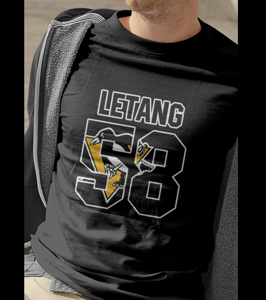 Kris Letang 58 Pittsburgh Penguins NHL Hockey Jersey T-Shirt