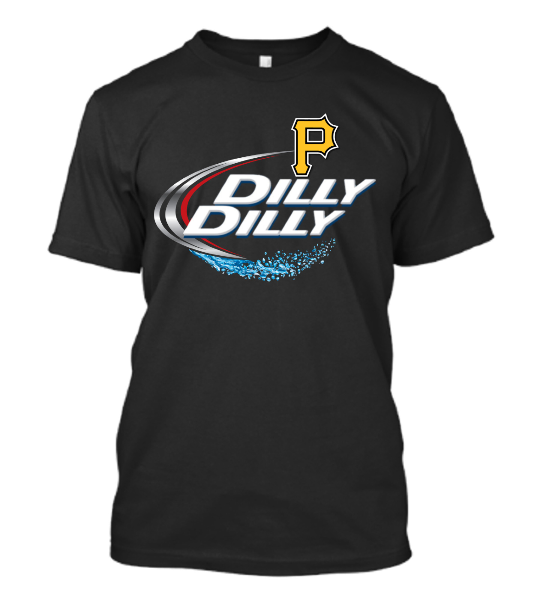 Pittsburgh Pirates Dilly Dilly Sports Logo Ripple Effect T-Shirt