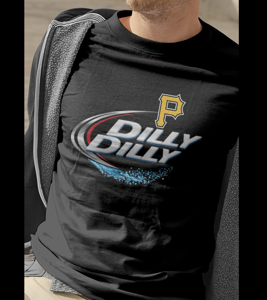 Pittsburgh Pirates Dilly Dilly Sports Logo Ripple Effect T-Shirt