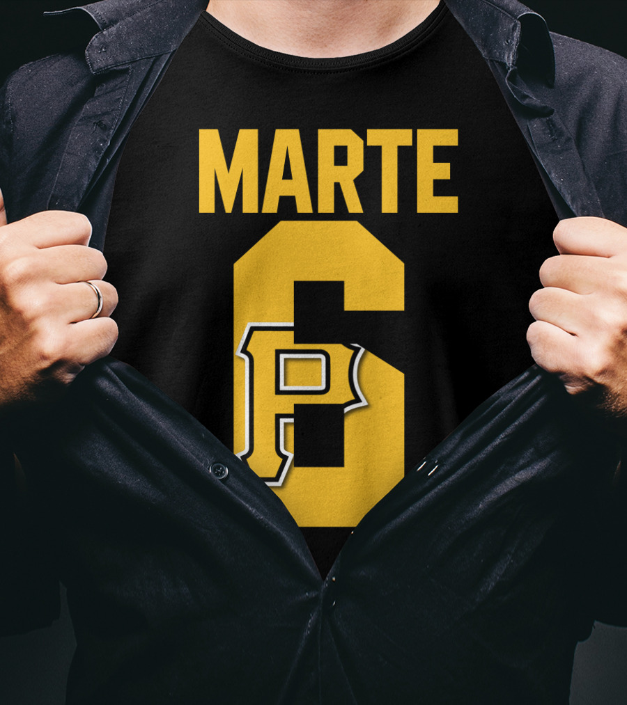 Pittsburgh Pirates Marte Number 6 P T-Shirt