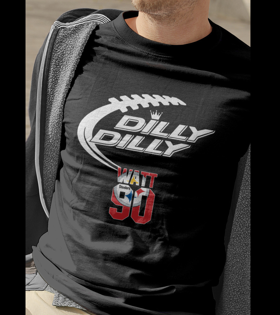 Pittsburgh Steelers T.j. Watt 90 Dilly Dilly Football T-Shirt