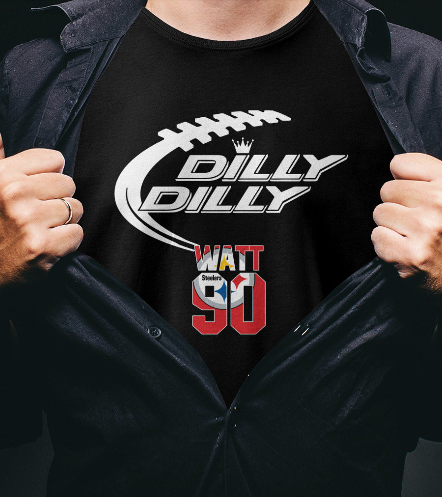 Pittsburgh Steelers T.j. Watt 90 Dilly Dilly Football T-Shirt