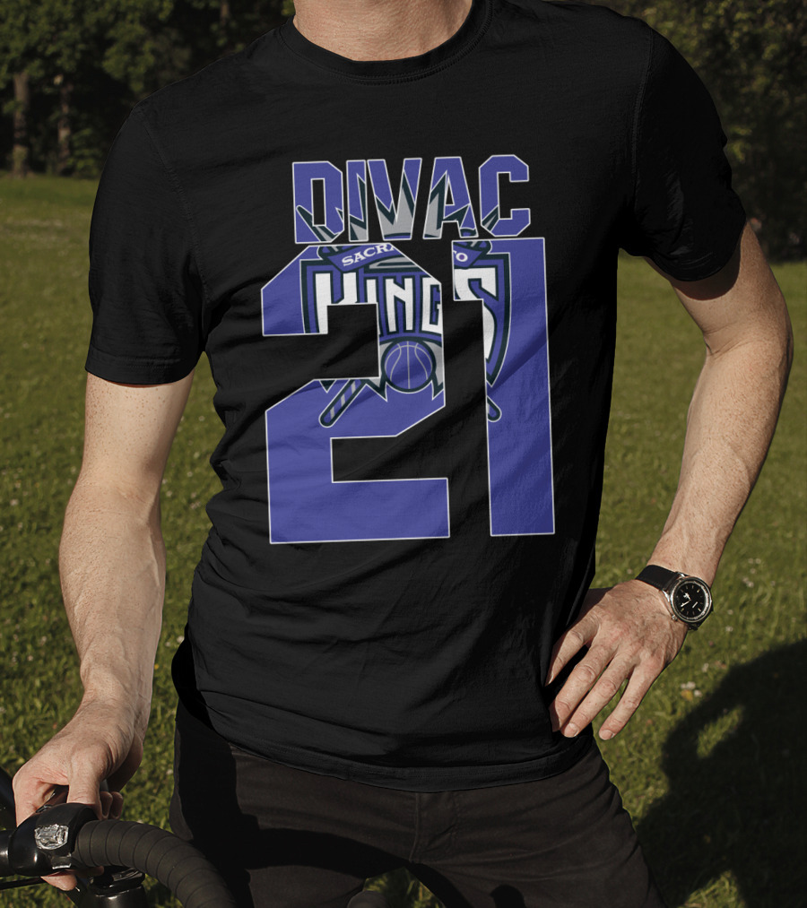 Sacramento Kings Vlade Divac 21 Nba Basketball T-Shirt