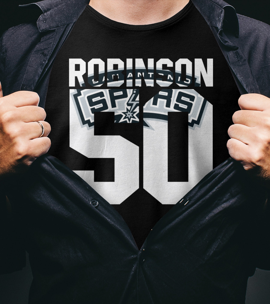 David Robinson 50 San Antonio Spurs Nba T-Shirt