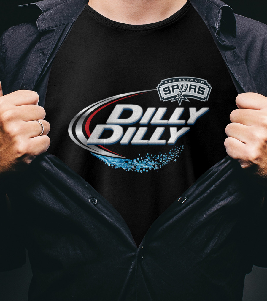 San Antonio Spurs Dilly Dilly Fans Logo And Splash T-Shirt