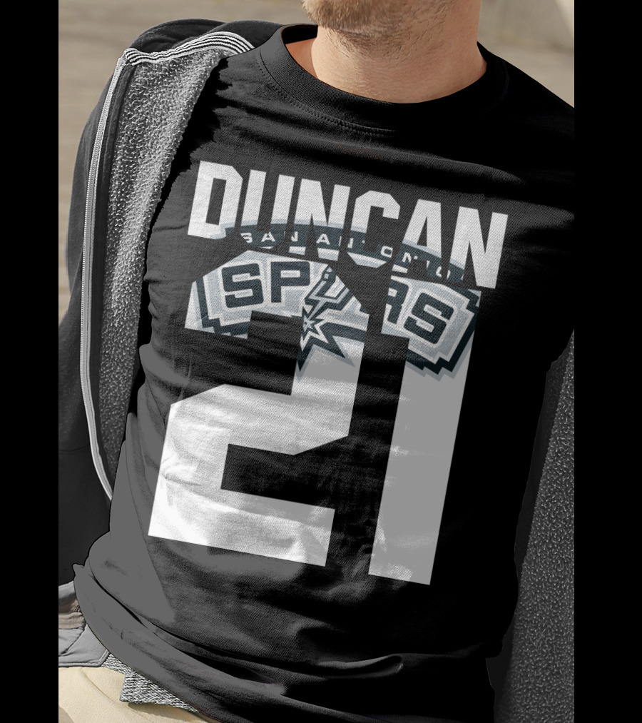 San Antonio Spurs Duncan 21 Nba T-Shirt
