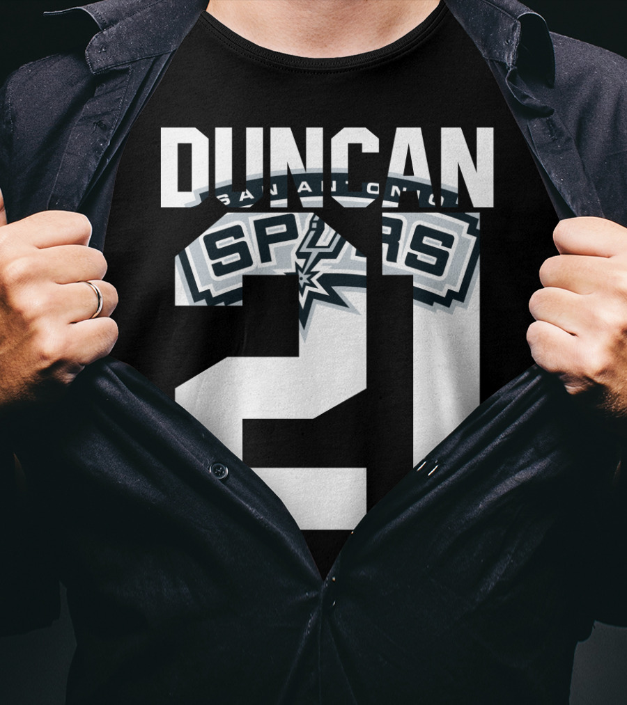 San Antonio Spurs Duncan 21 Nba T-Shirt