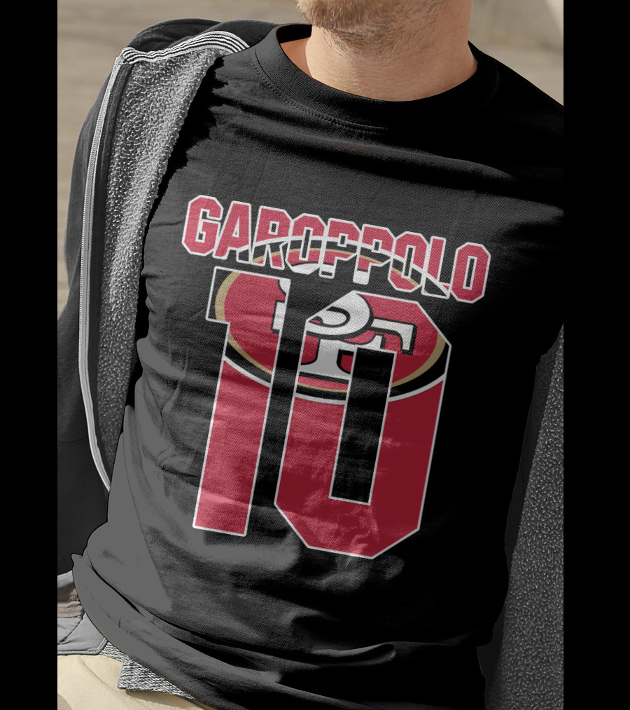 Garoppolo 10 San Francisco 49ers Logo Player Jersey T-Shirt