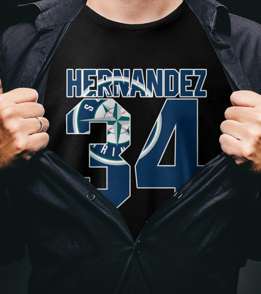 Seattle Mariners Hernandez 34 T-Shirt