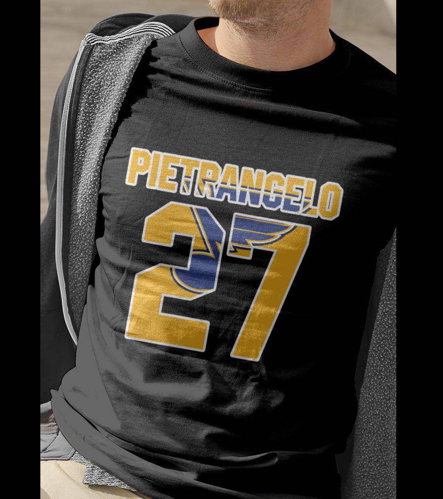 Pietrangelo 27 St Louis Blues NHL Hockey Player Jersey T-Shirt