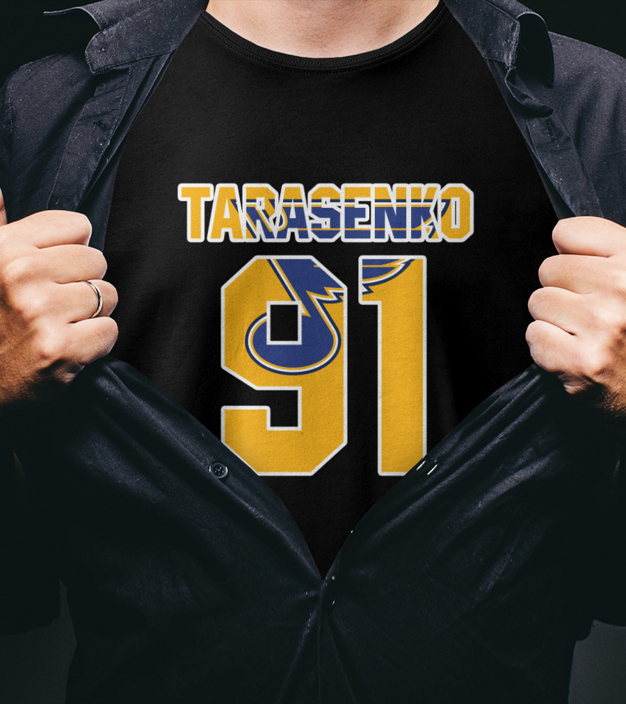 St Louis Blues Tarasenko 91 NHL Hockey Jersey T-Shirt
