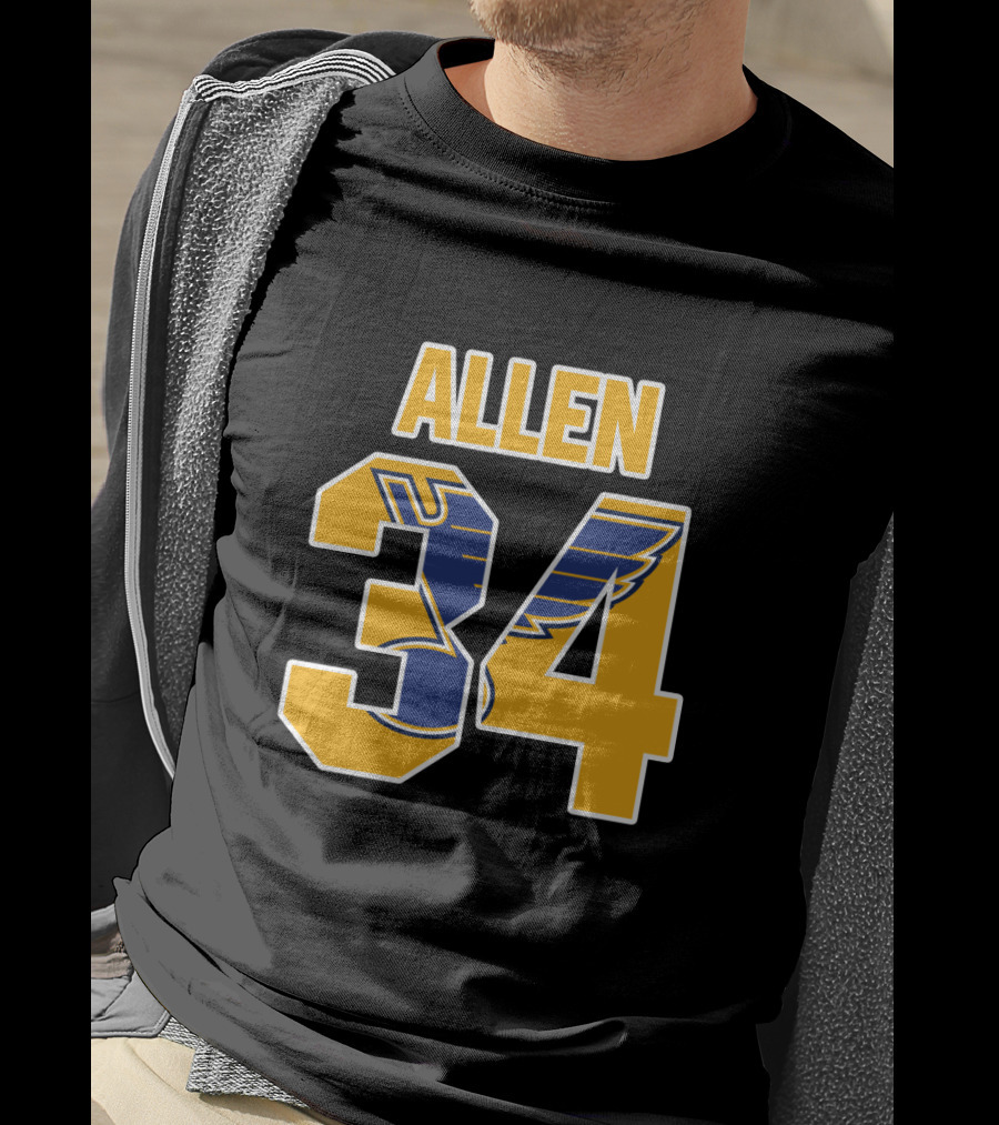 Allen 34 St Louis Blues NHL Jersey T-Shirt