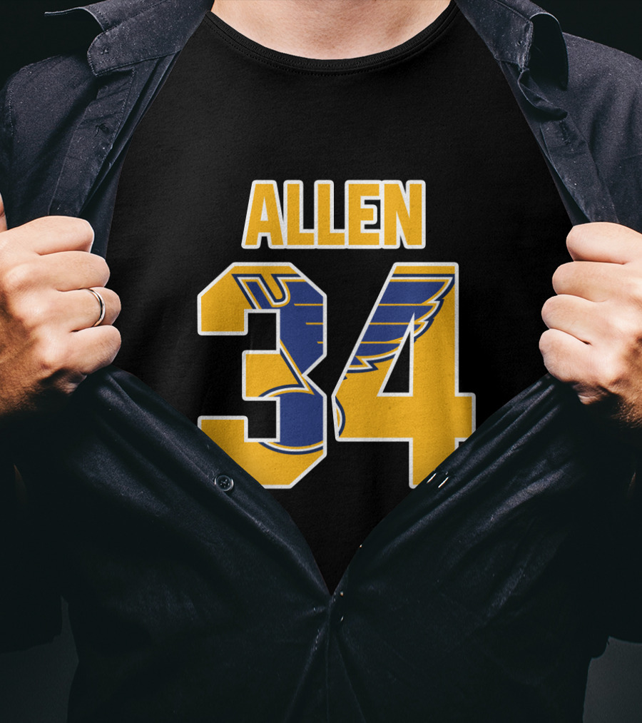 Allen 34 St Louis Blues NHL Jersey T-Shirt