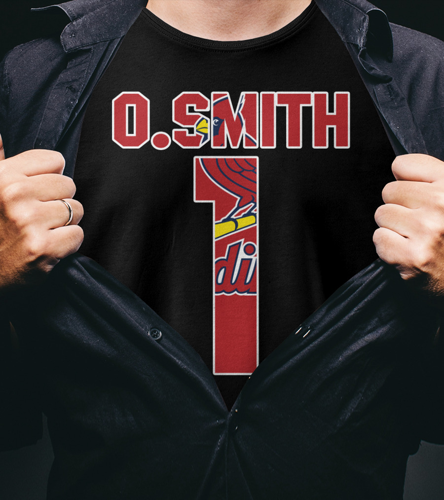 O. Smith 1 St. Louis Cardinals Jersey T-Shirt