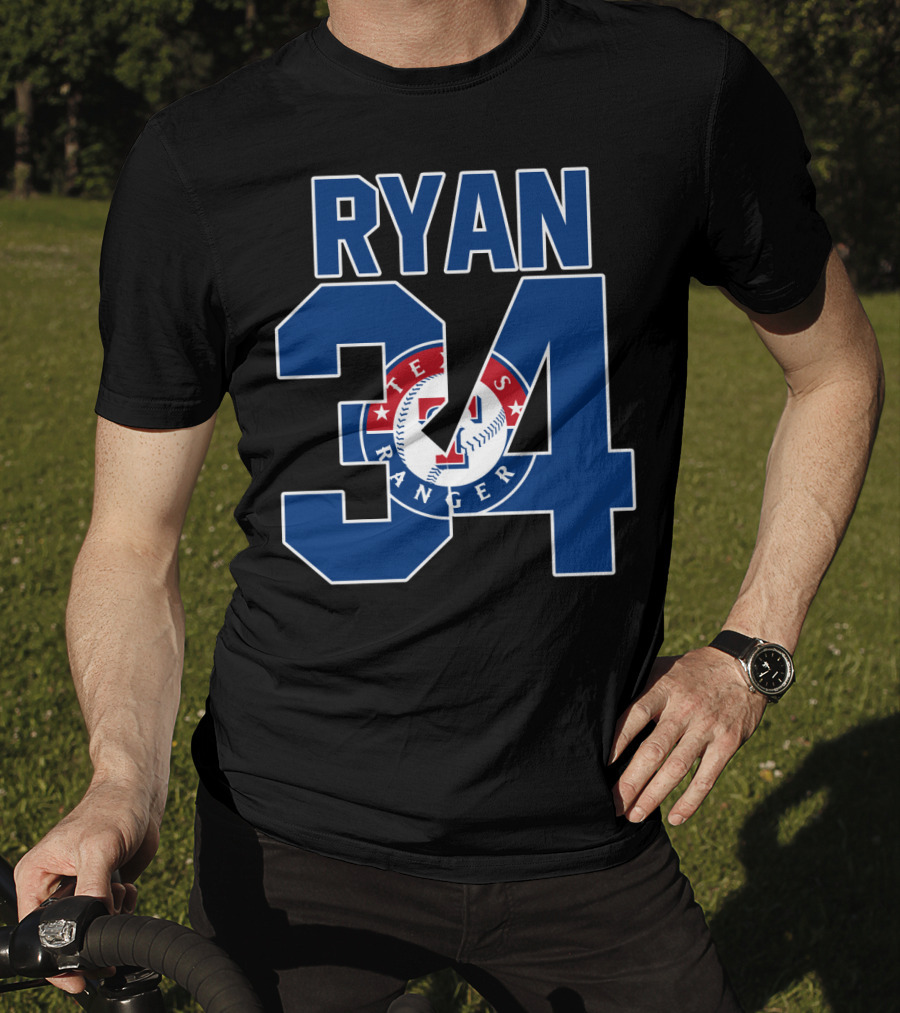 Ryan 34 Texas Rangers Baseball T-Shirt