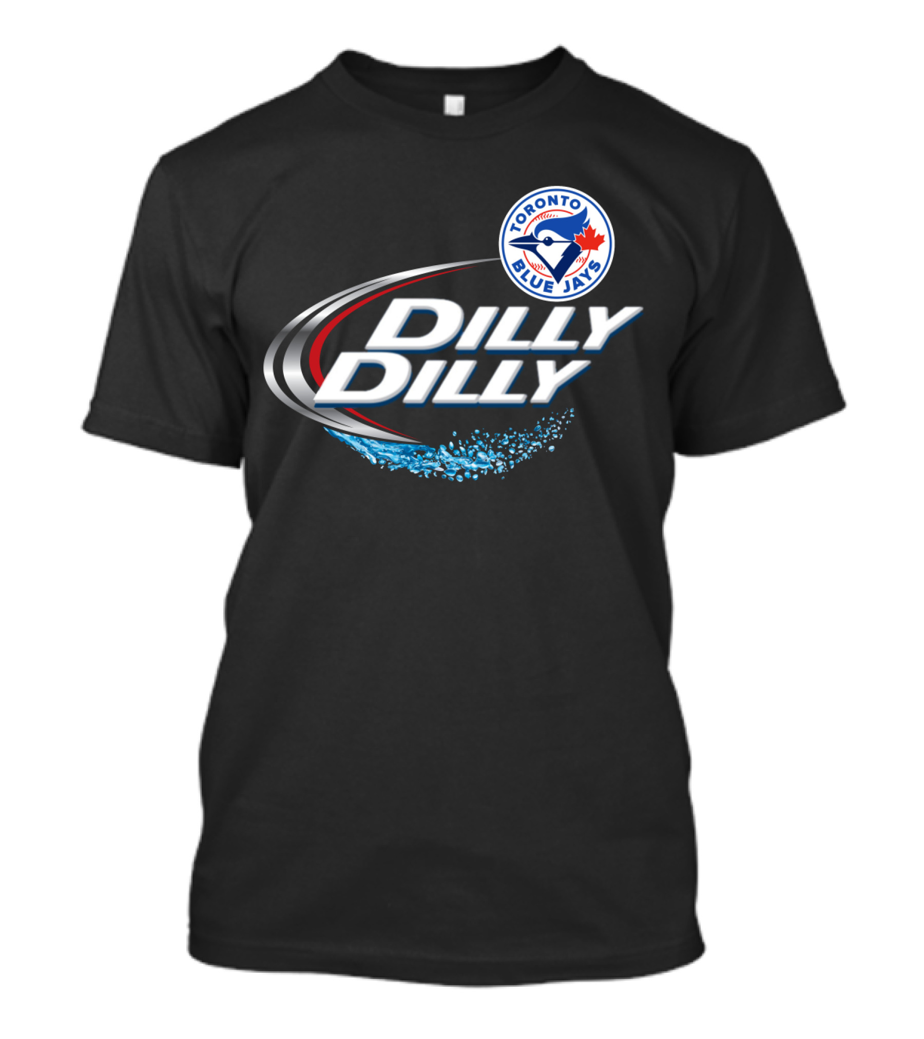 Toronto Blue Jays Dilly Dilly Logo With Blue Jay And Maple Leaf T-Shirt