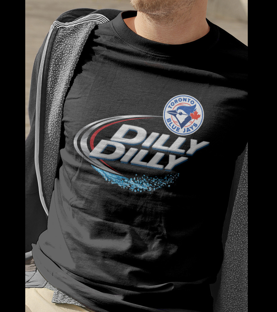 Toronto Blue Jays Dilly Dilly Logo With Blue Jay And Maple Leaf T-Shirt