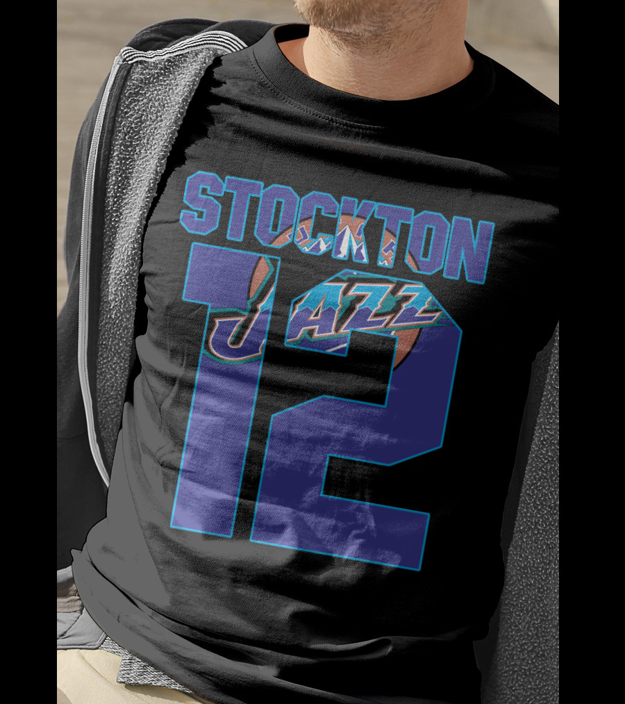 Stockton 12 Utah Jazz Nba T-Shirt