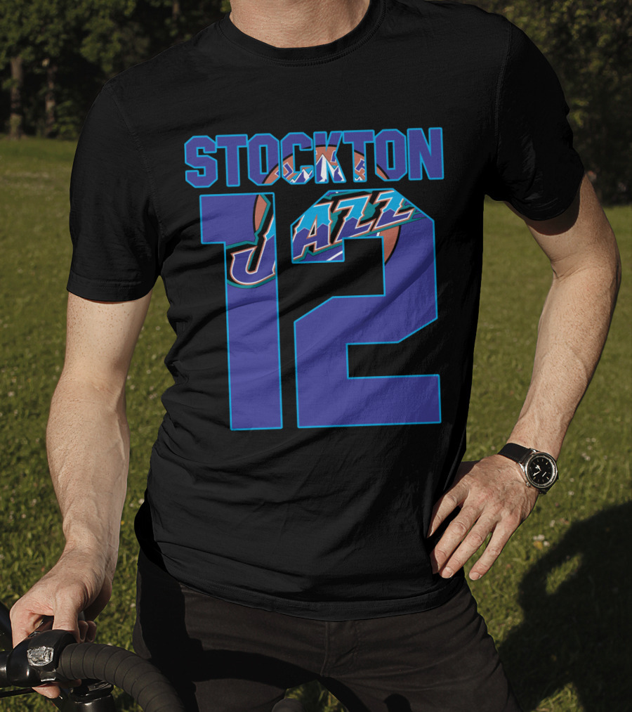 Stockton 12 Utah Jazz Nba T-Shirt