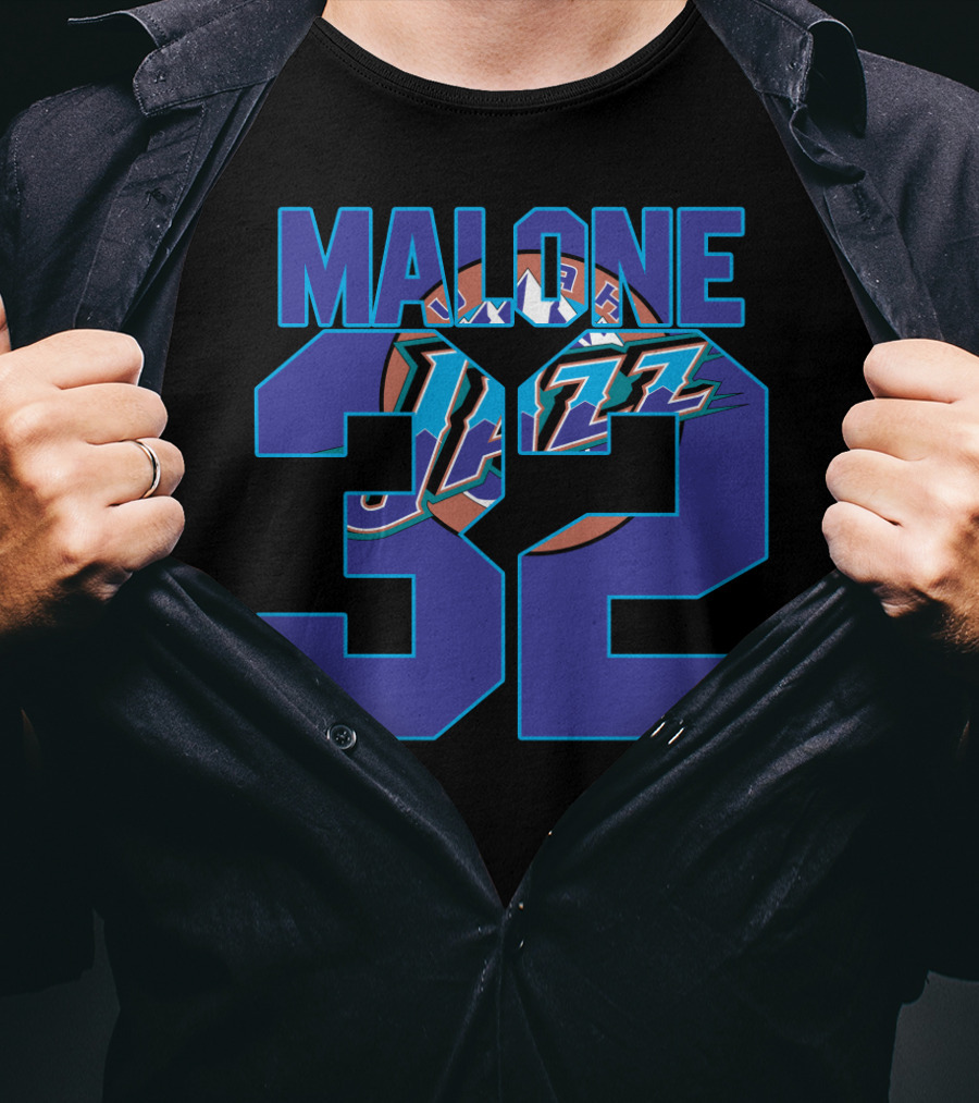 Utah Jazz Malone 32 Nba Basketball Classic T-Shirt