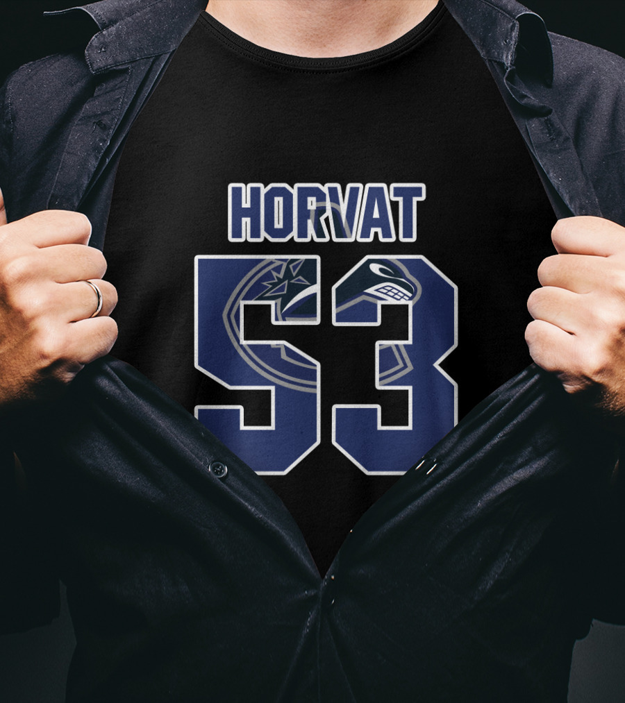 Vancouver Canucks Bo Horvat 53 NHL Hockey T-Shirt