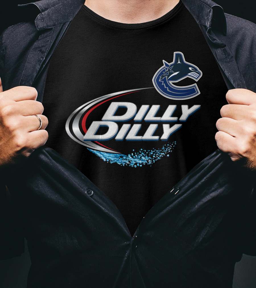 Vancouver Canucks Dilly Dilly Fans Logo And Slogan T-Shirt