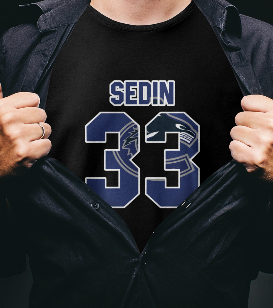 Vancouver Canucks Henrik Sedin 33 Nhl T-Shirt