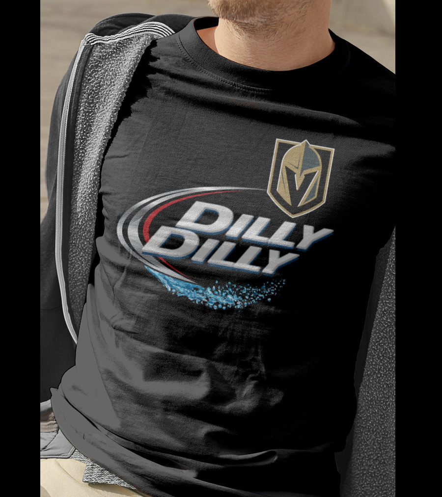 Vegas Golden Knights Dilly Dilly NHL Fan Logo Splash T-Shirt